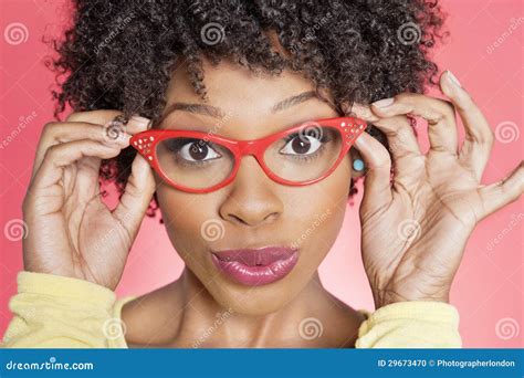 Free Photo Portrait Of Young Woman Wearing Retro Black Glasses 29f