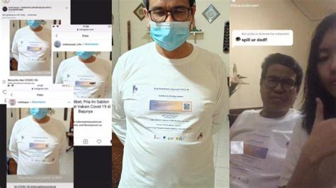 Viral Foto Pria Cetak Sertifikat Vaksinasi Covid 19 Di Baju Ini Alasan