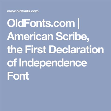 OldFonts.com | American Scribe, the First Declaration of Independence gambar png