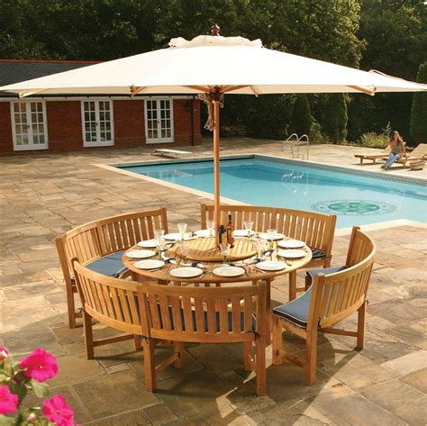 Sets bistro tables counter height table sets counter height tables dining benches dining table sets dining tables entryway 3 seats 4 seats 5 seats 6 seats 8 seats 10 seats 12 seats rectangle round square oval triangle 1 2 3 4 5 6 7 9 all deals. Round Teak Picnic Set - Westminster Teak Outdoor Furniture