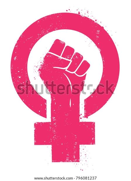Download Vector de stock (libre de regalías) sobre Women Resist Symbol Woman Fist Vector796081237