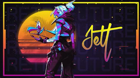 Jett Valorant Neon Art Laptop Games And Background Hd Wallpaper
