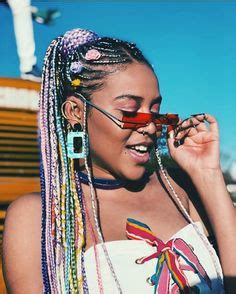 The rapper posted a new look that features neon orange bantu braids. Sho Madjozi hair | Hair styles, Kids braided hairstyles ...