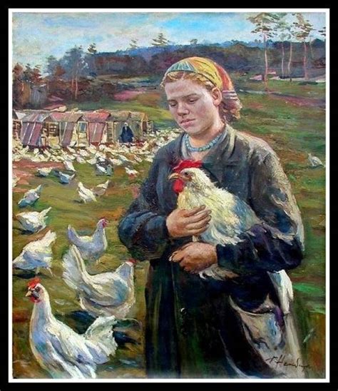 The Collective Farm Girl By Nalbandian Dmitri Arkadevich Russian Art Dealer