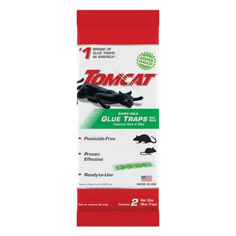 Tomcat Super Hold Glue Traps Rat Size For Rats Mice Snakes