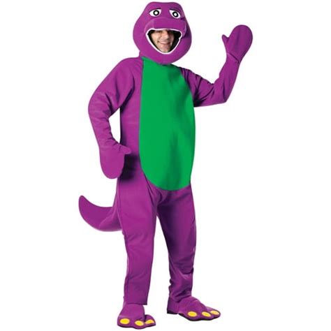 Barney Adult Halloween Costume One Size 42 48