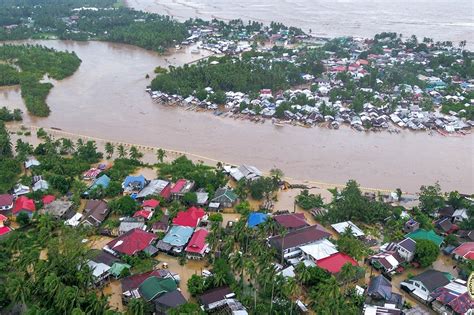 Large Parts Of Tandag City Were Flooded Due To Typhoon Auring