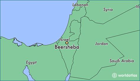 Beersheba Israel Map