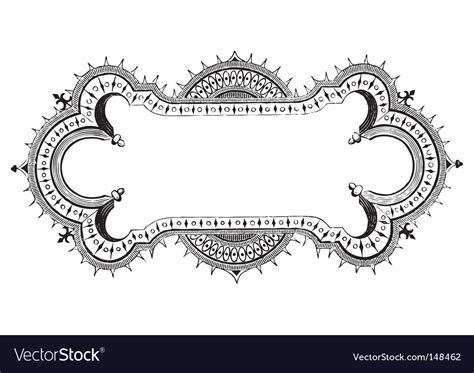 antique frame engraving royalty free vector image