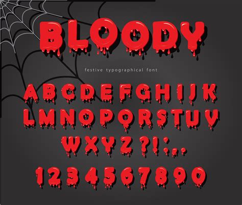 Halloween Blood Font 666791 Vector Art At Vecteezy
