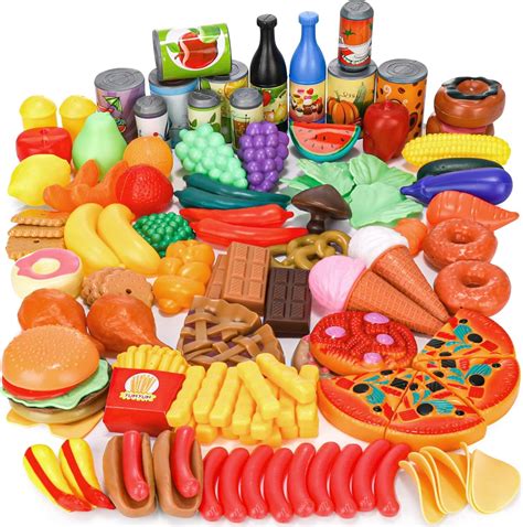 Buy 139 Pieces Play Food Set Toy Food Play Food Sets For Kids Kitchen