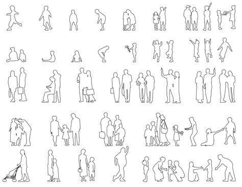 Scale figures from http://cdiscoarch2.blogspot.gr/ | 人影, 人 書き方, パース画