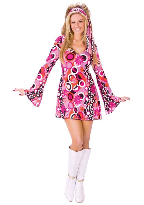 Negozi Di Flagship Adulto Donna Free Spirit Hippie Costume Groovy 60s