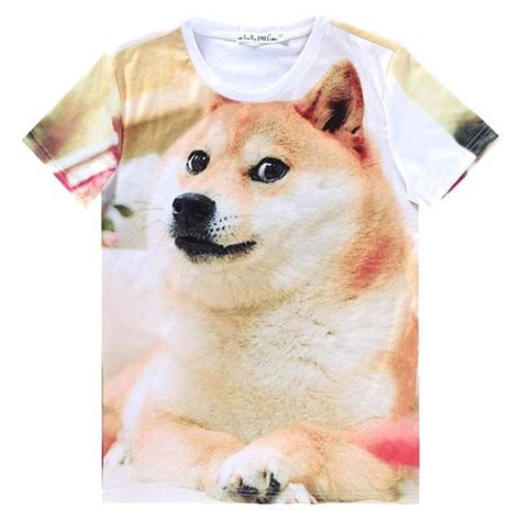 Shiba Inu Puppy Doge Animal Meme All Over Graphic Print T Shirt