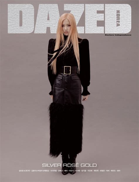 Blackpinks Rosé Looks Beautiful On The Covers Of The October Issue Of Dazed Korea Allkpop