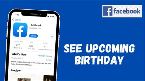 How To See Birthdays On Facebook See Upcoming Birthdays Youtube