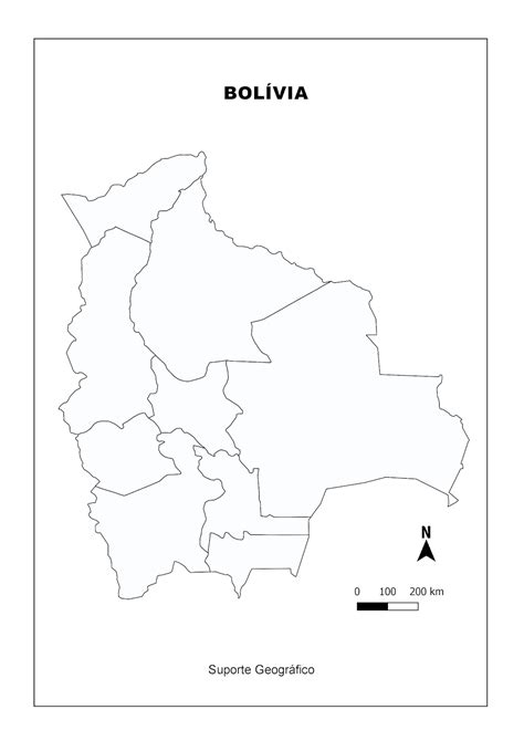 Mapa Mudo Da BolÍvia Suporte Geográfico