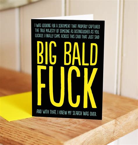 Big Bald Fuck — The Buddy Fernandez Card Company
