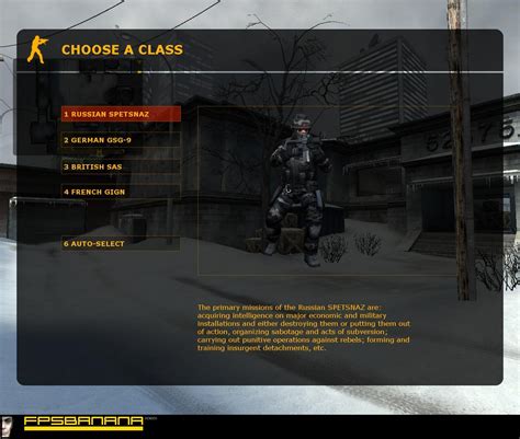 Russian Spetsnaz Player Fix Counter Strike Source Mods