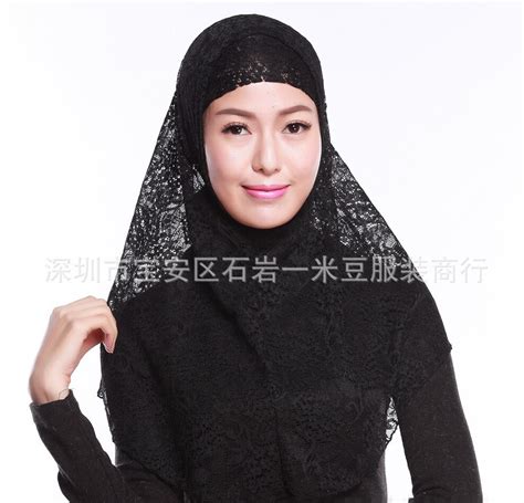 Fashion Islam Womens Brand Lace Scarf High Quality Turkish Style