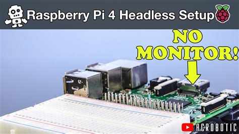 Raspberry Pi Headless Setup First Boot Ssh Without Monitor Youtube