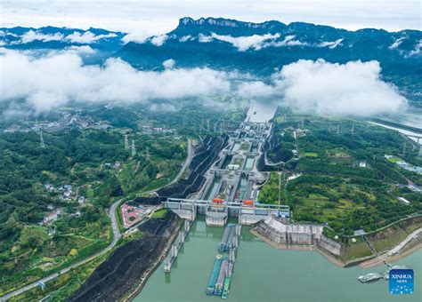 monthly cargo throughput via five tier ship locks at three gorges dam reaches record high xinhua