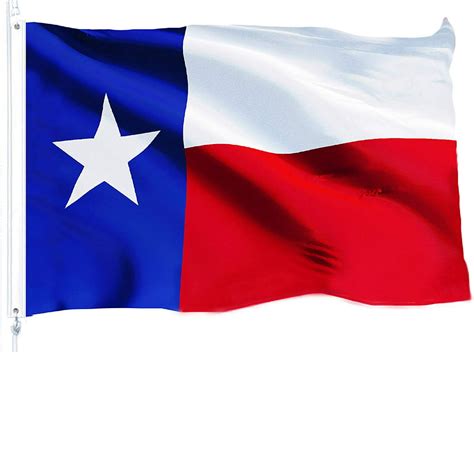 G128 Texas State Flag 150d Quality Polyester 3x5 Ft Printed Brass