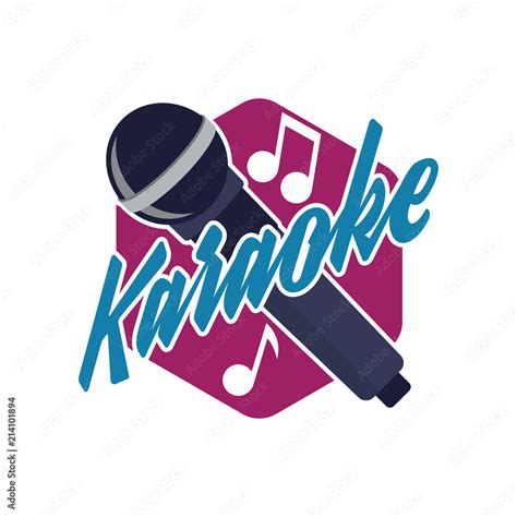 Karaoke Logo Vector Illustration Stock Vector Adobe Stock