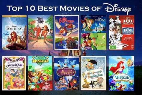 Top 10 Movies Of Disney By Locopoton1 On Deviantart