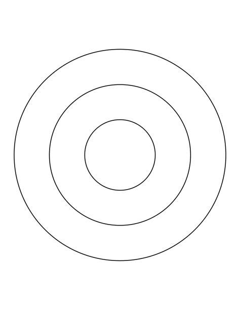 3 Concentric Circles Circle Clipart Circle Template Circle