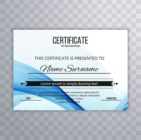 Certificado De Plantilla Premium Diploma De Premios Vector Premium
