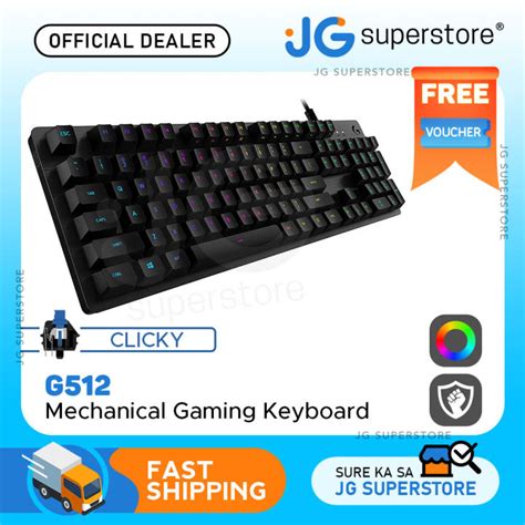 Logitech G512 Carbon Lightsync Rgb Mechanical Gaming Keyboard Gx Blue