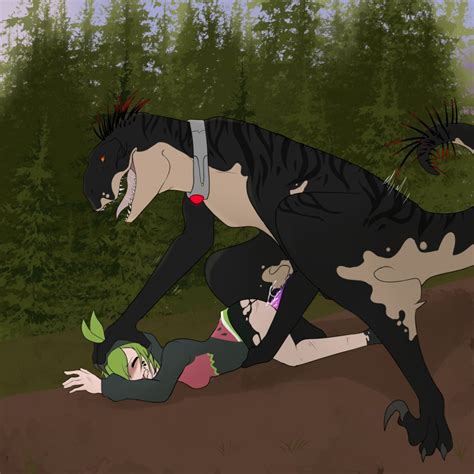 Rule 34 Blush Claws Dinosaur Fictiosexual Glitch Productions Green