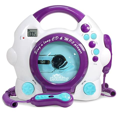 Kids Karaoke Machine Cd And Mp3 Player Sing A Long Music Player With 2
