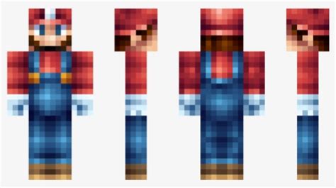 Mario Bros Skin Minecraft Hd Png Download Transparent Png Image