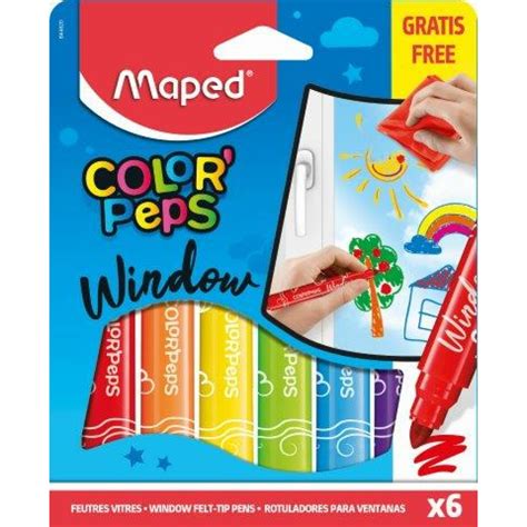 Maped Colorpeps Windowcloth Felt Tip 6s Maped Helix Sa