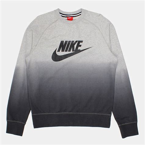 Buy Nike Aw77 French Terry Fade Crewneck Sweatshirt Greyblack From
