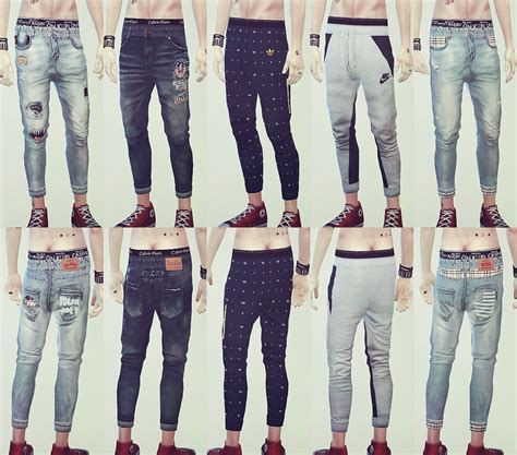 Pin On Sims 4 Cc Clothes Jeans Male