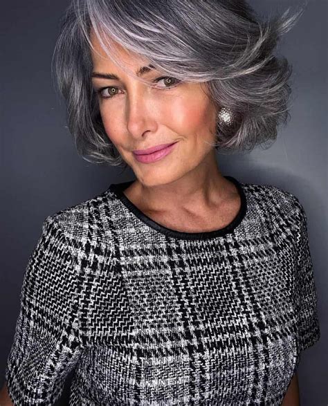 Top 30 Hairstyles For Grey Hair Over 60 2022 Updated Grey Hair