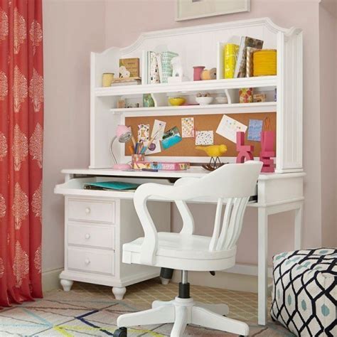 Highlights like classic design and vintage details make the chatham large single file desk + hutch a student desk with smart style.the desk comes with a large. Black And White Student Desk W/ Hutch (White) SmartStuff ...