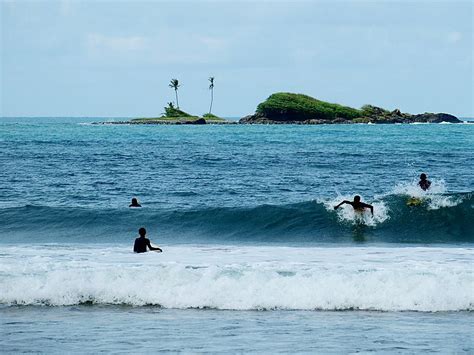 Image Surfers Surfing At Busua Beach In Western Region Ghana
