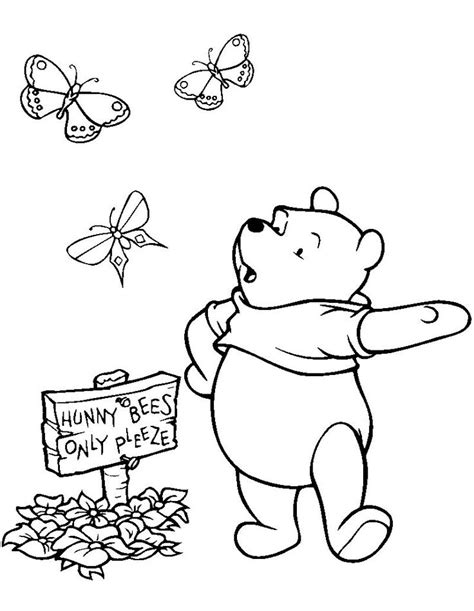 Cute Winnie The Pooh Coloring Pages PDF Download Coloringfolder Com Disney Coloring Pages