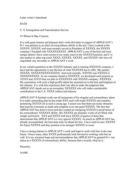 An organization or business also may want support to finance its operations. o 1 visa letter of recommendation sample | mamiihondenk.org