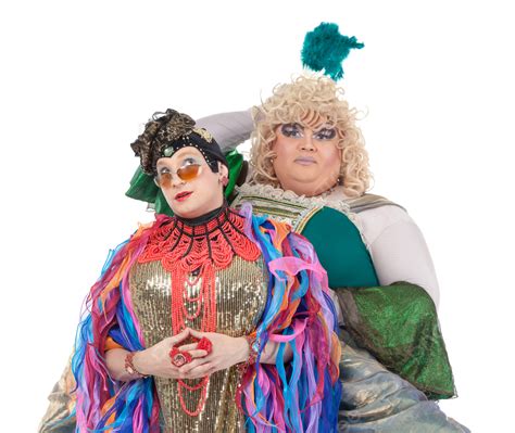 Two Drag Queens Having Fun Performing Together Performance Bustles