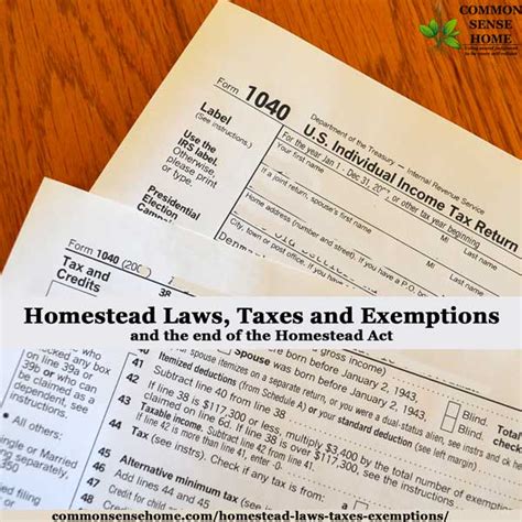 Tax reliefs are given to property owners. Homestead Laws, Taxes and Exemptions and the Homestead Act