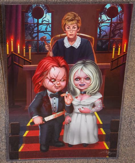 Chucky And The Bride Getting Married By Justice Of The Peace Etsy