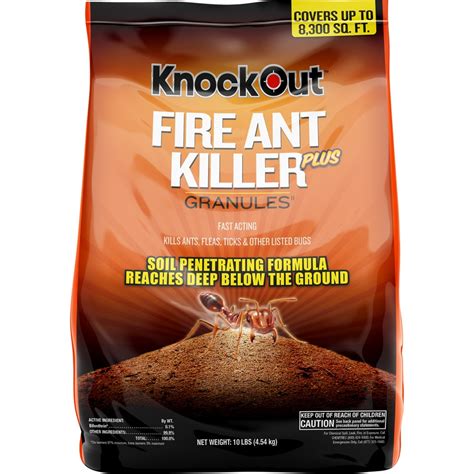Knock Out Fire Ant Killer Plus 10 Lb Fire Ant Killer At