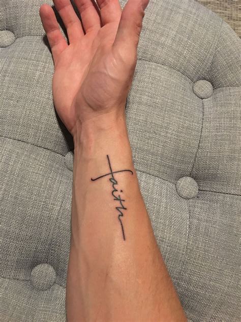 Faith Tattoo Small Forearm Tattoos Wrist Tattoos For Guys Hand