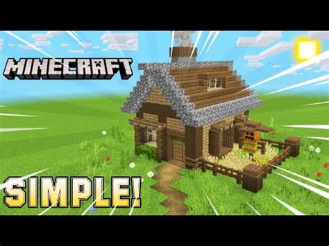 Minecraft Cara Bikin Rumah Survival Simple Di Minecraft Youtube