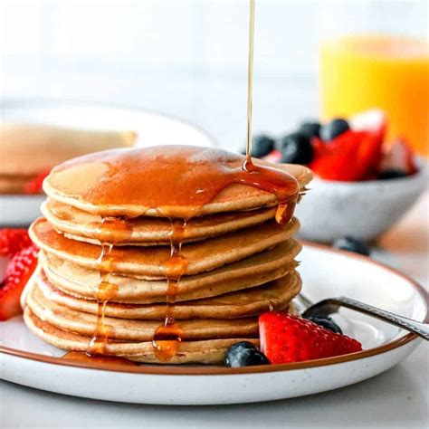 Healthy Oat Flour Pancakes The Toasted Pine Nut